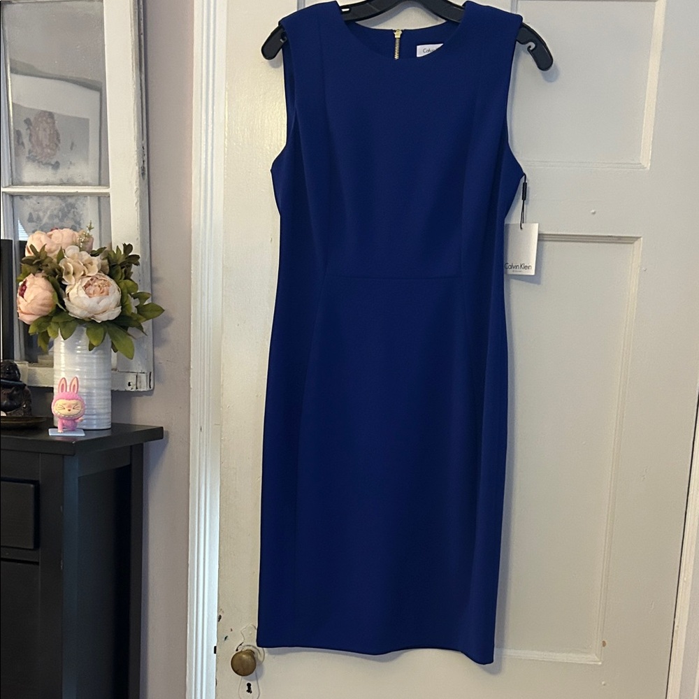 NWT Chic Royal Blue Calvin Klein Dress